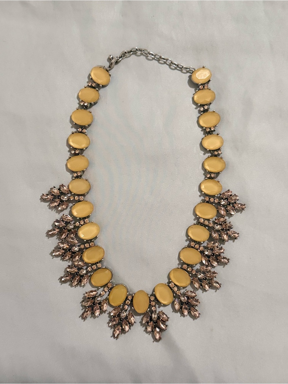 Joan Rivers Yellow & Pink Crystal Statement Collar Necklace